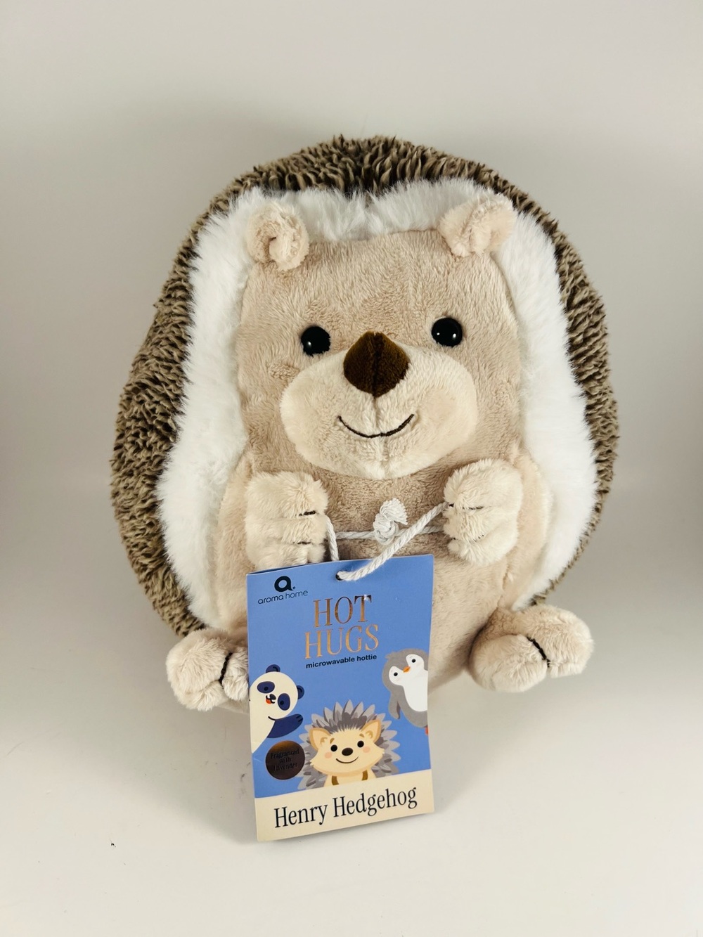 Aroma Home Hot Hugs Henry Hedgehog Plush Lavender Scent NWT